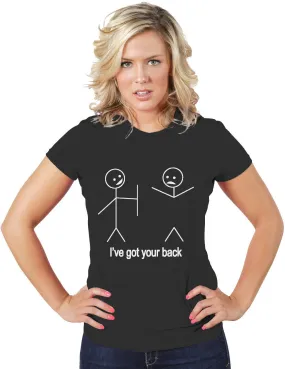 AFONiE I've Got Your Back Funny Women Tee