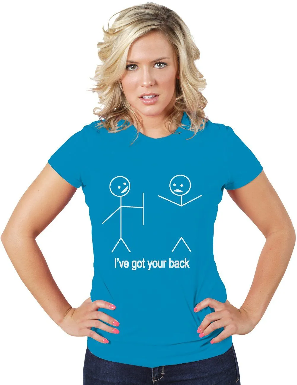 AFONiE I've Got Your Back Funny Women Tee