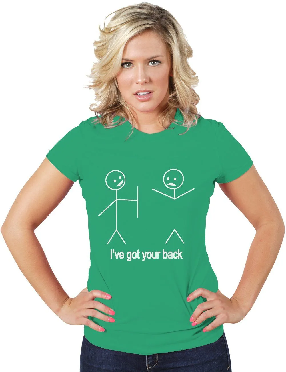 AFONiE I've Got Your Back Funny Women Tee