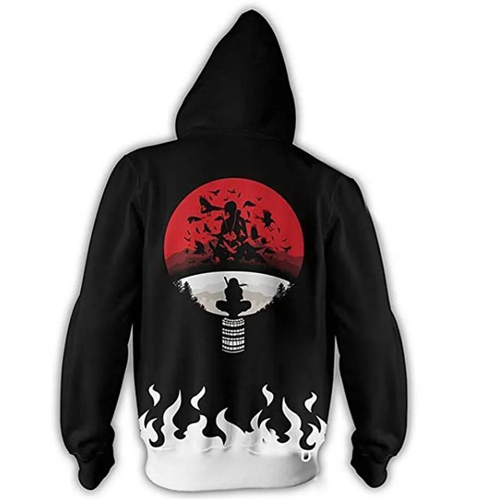 Anime Naruto Kakashi Boruto 3D Hoody Uzumaki Jacket Uchiha Sasuke Akatsuki Tops Hoodies Sweatshirt Thin Zipper Coat Streetwear