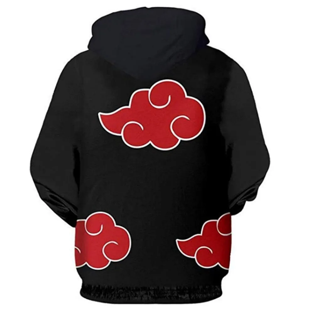 Anime Naruto Kakashi Boruto 3D Hoody Uzumaki Jacket Uchiha Sasuke Akatsuki Tops Hoodies Sweatshirt Thin Zipper Coat Streetwear