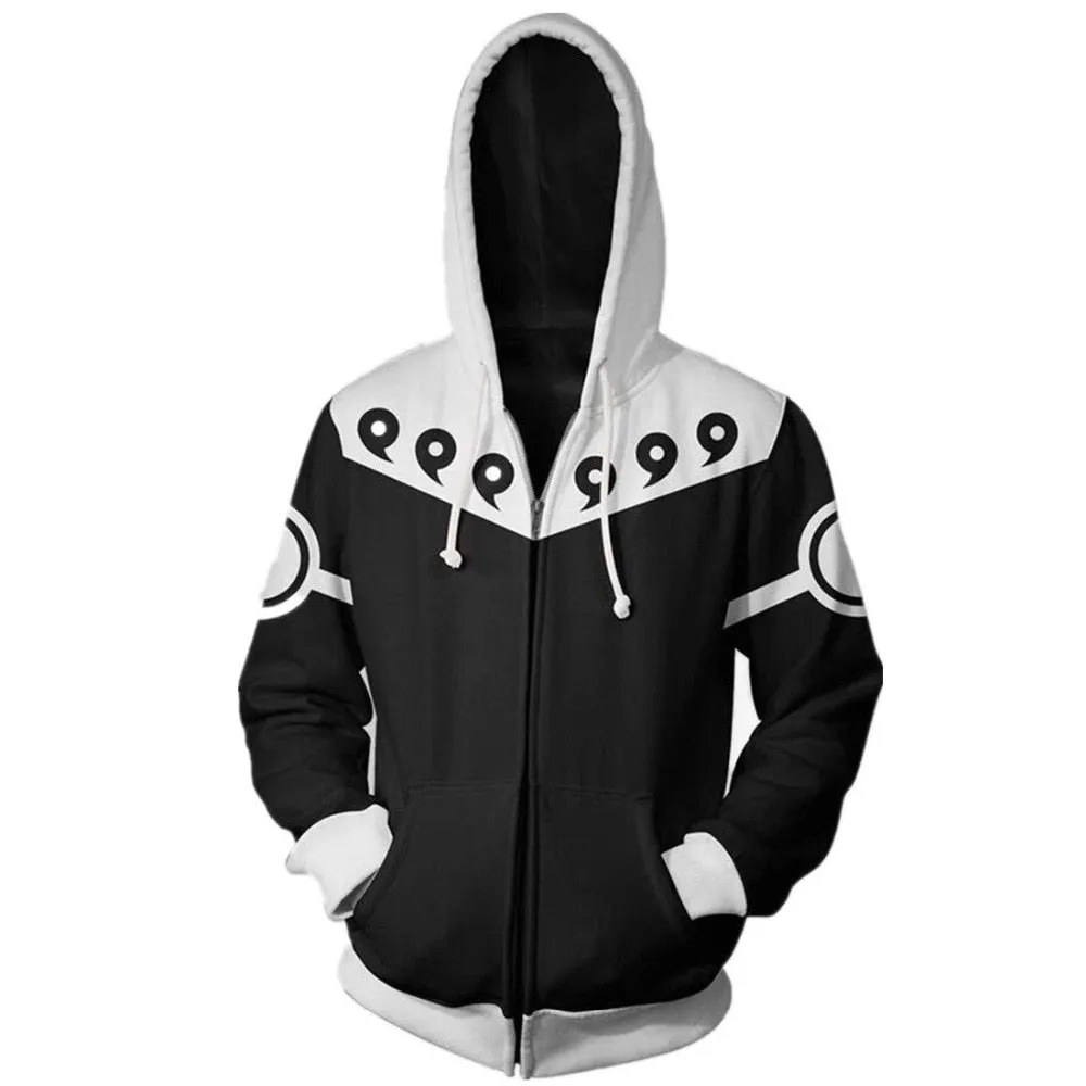 Anime Naruto Kakashi Boruto 3D Hoody Uzumaki Jacket Uchiha Sasuke Akatsuki Tops Hoodies Sweatshirt Thin Zipper Coat Streetwear