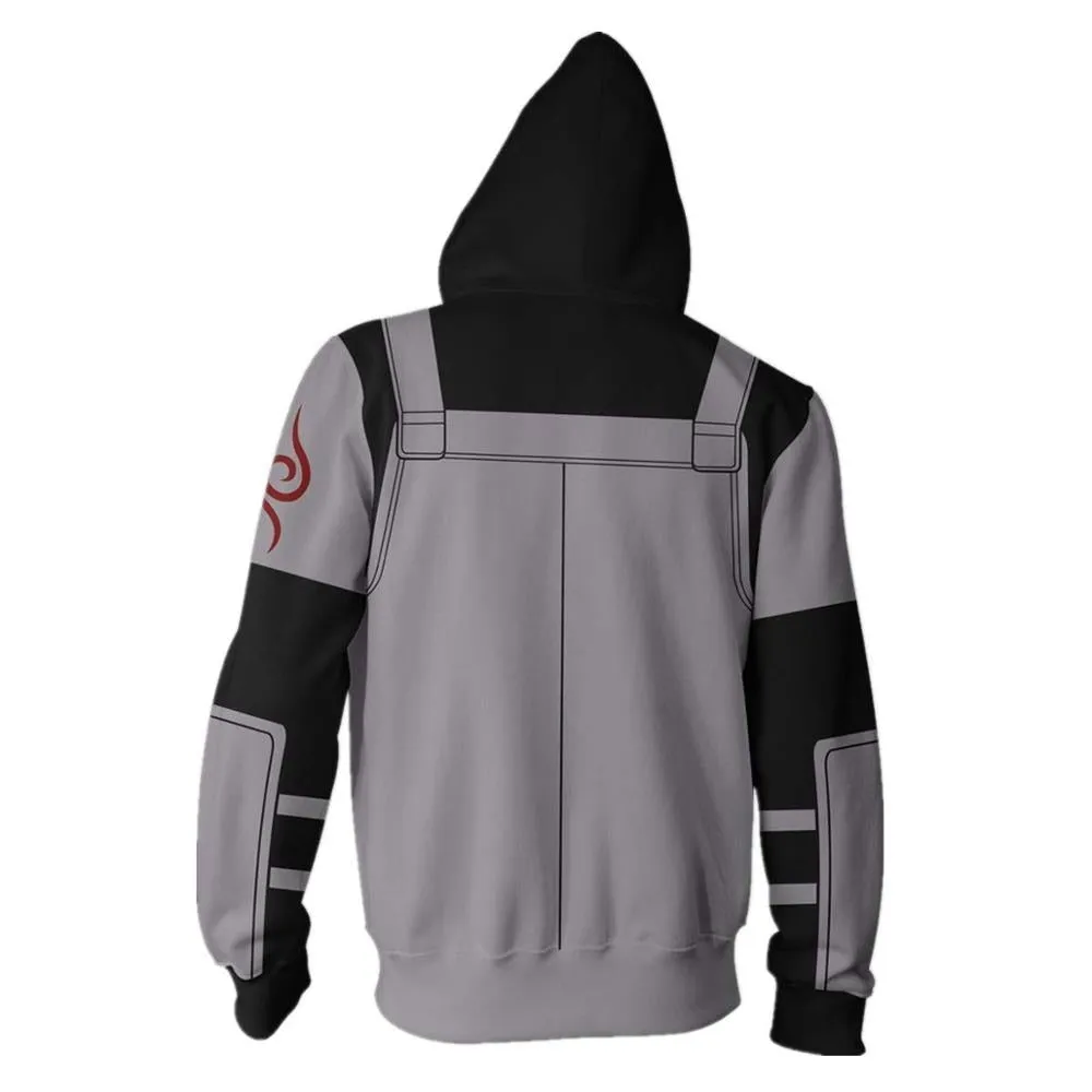 Anime Naruto Kakashi Boruto 3D Hoody Uzumaki Jacket Uchiha Sasuke Akatsuki Tops Hoodies Sweatshirt Thin Zipper Coat Streetwear