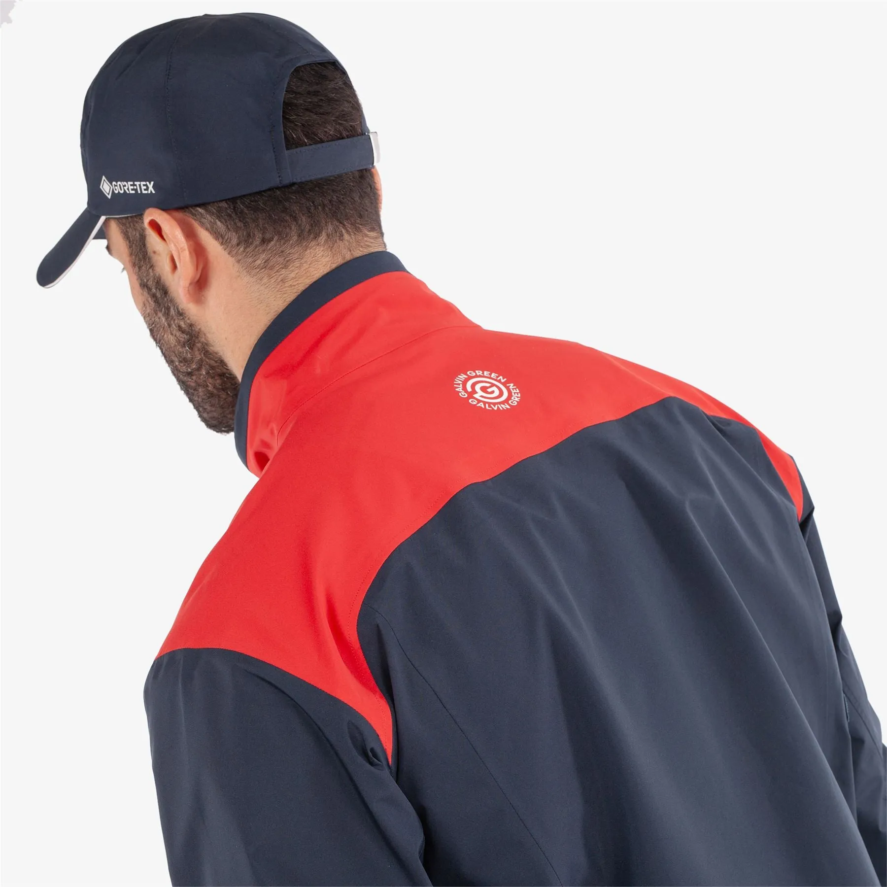 Anton GORE-TEX Waterproof Jacket Navy/Red - AW24