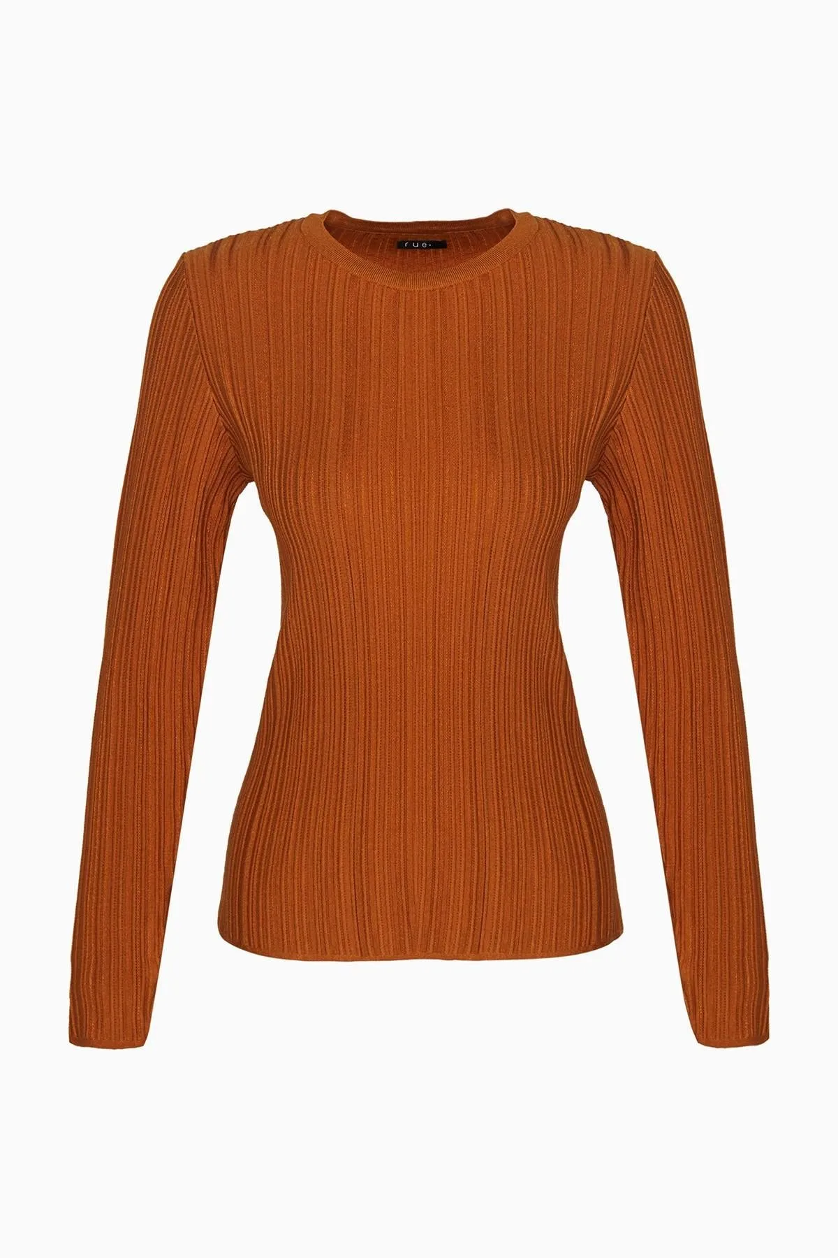 Basic Corded Taba Knitwear Blouse