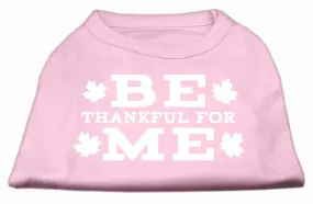 Be Thankful for Me Screen Print Shirt Light Pink S (10)