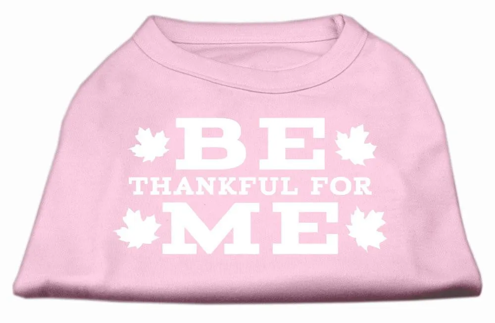 Be Thankful for Me Screen Print Shirt Light Pink S (10)