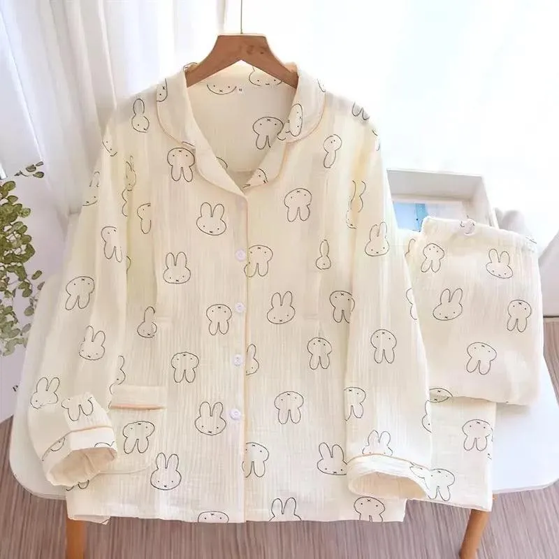 Bunny Cotton Crepe Nightsuits