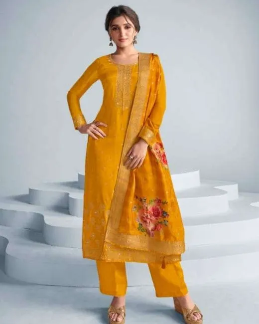 Chinon Silk Digital Printed Classic  Salwar Kameez