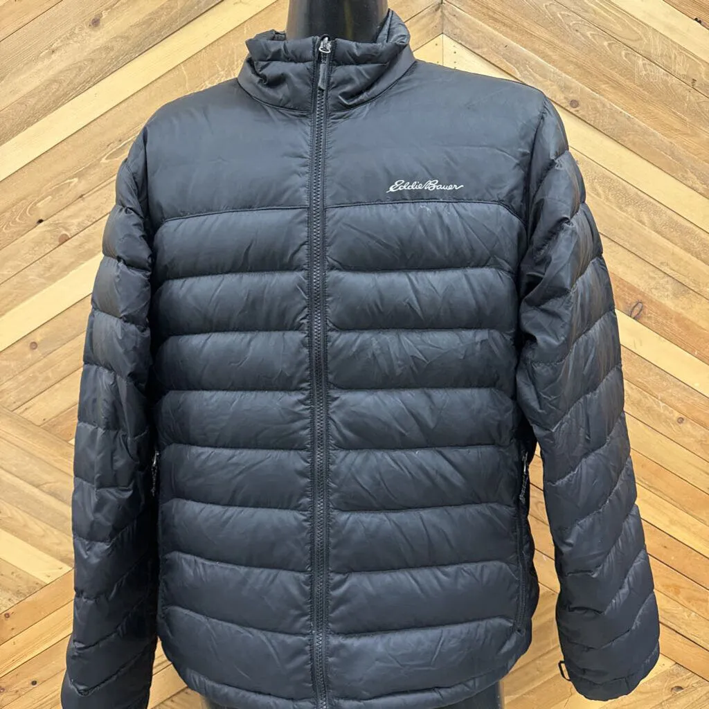 Eddie Bauer - Down Puffer Jacket - MSRP $349: Black-men-LG