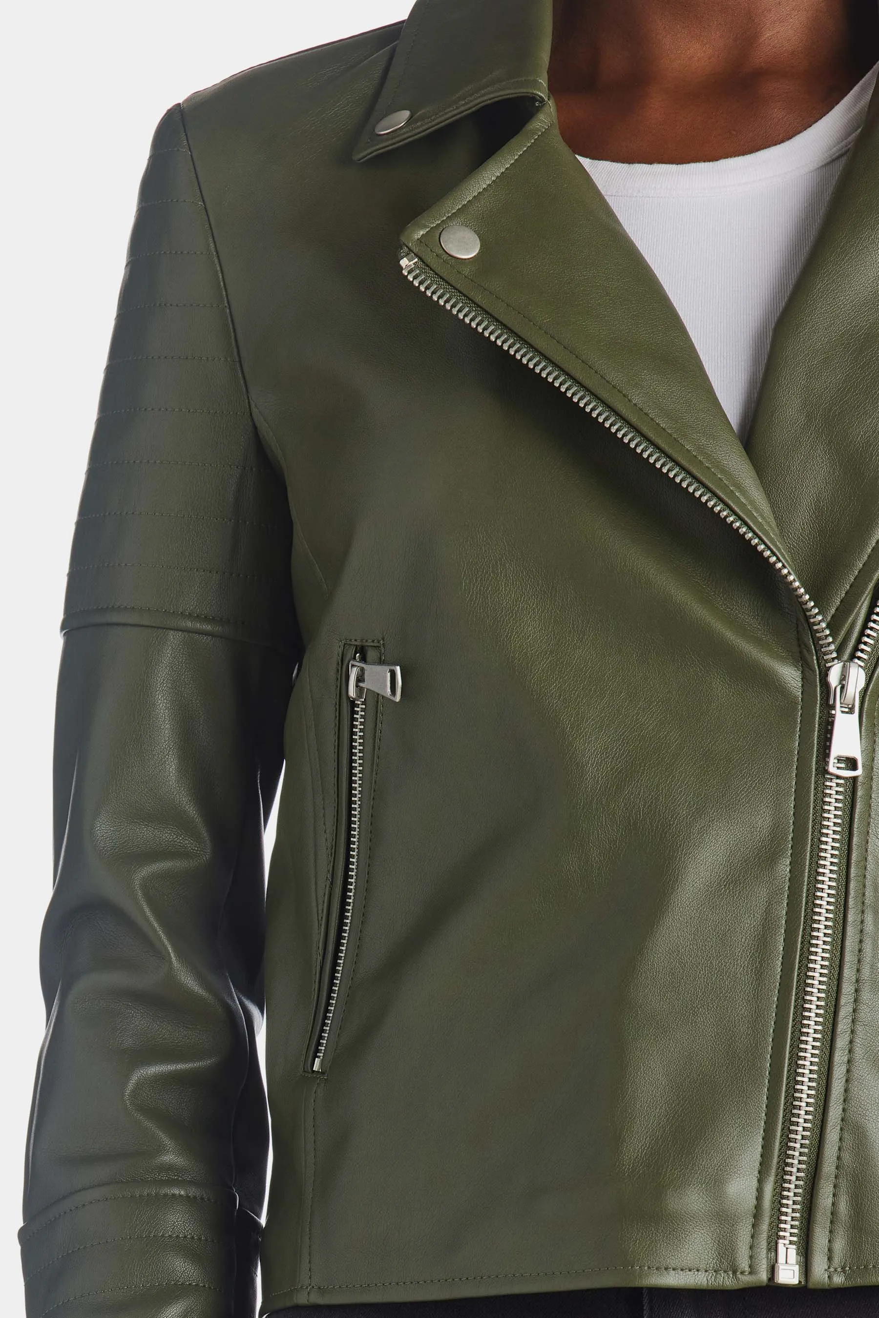 Faux Leather Moto Jacket