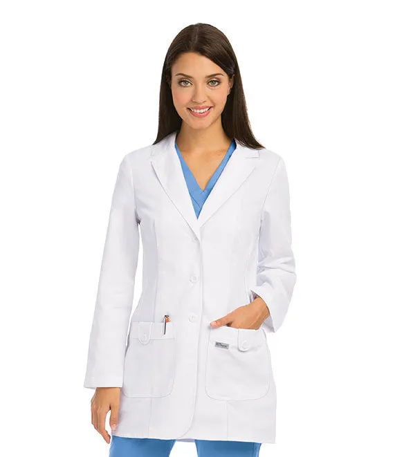 Grey's Anatomy Women's Hannah 31.5 IN Two Pocket Fitted Lab Coat