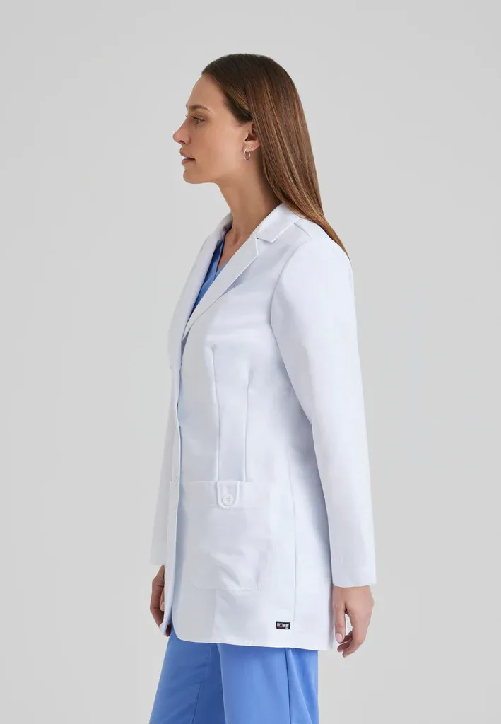 Grey's Anatomy Women's Hannah 31.5 IN Two Pocket Fitted Lab Coat