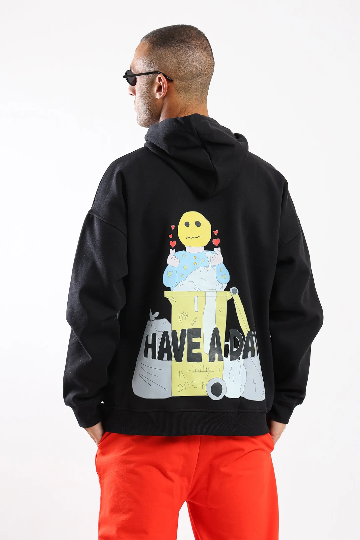 HAVE A NICE DAY HOODIE - BLACK