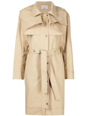 Heavy Cotton Hooded Trench