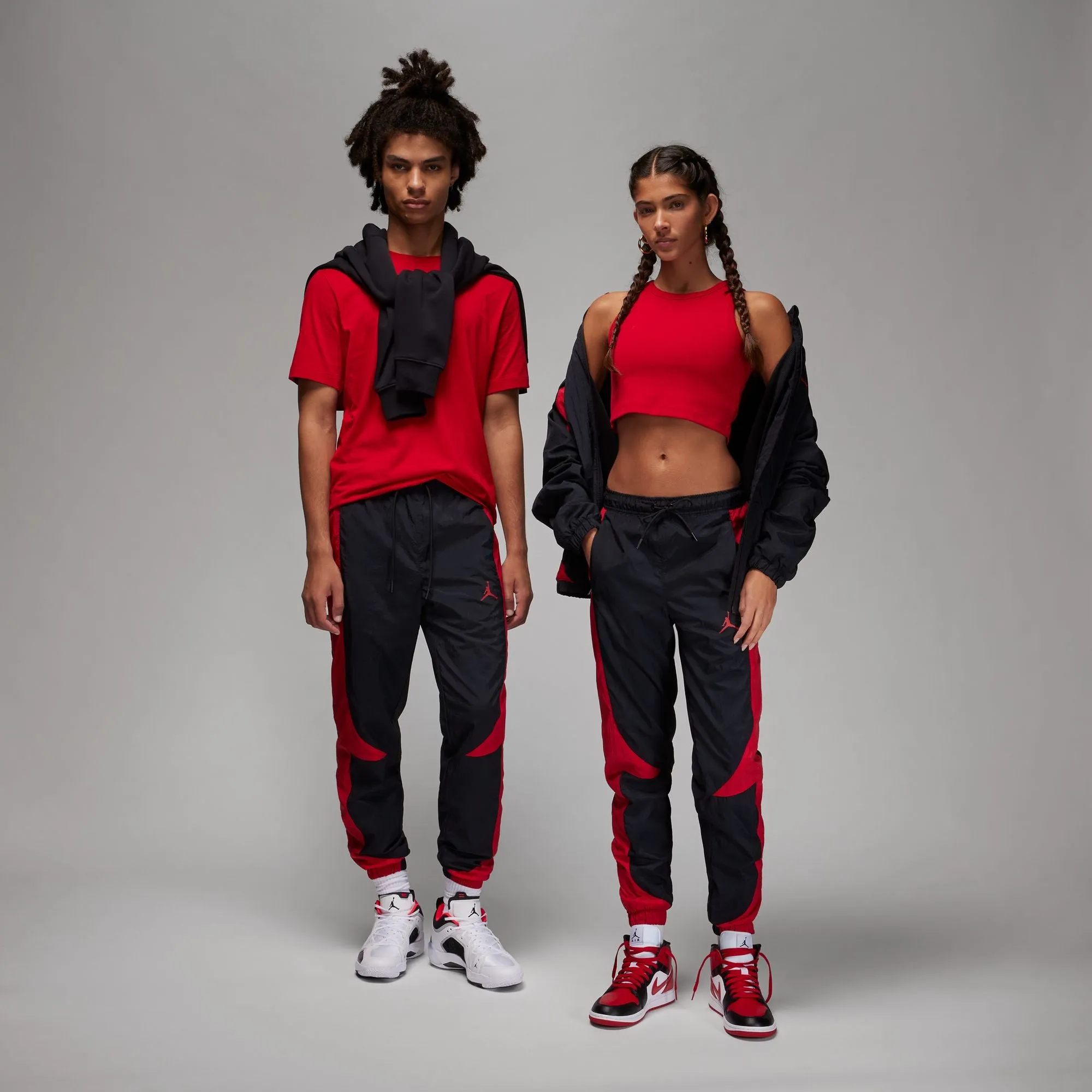 Jordan Sport Jam Warm Up Pants 'Black/Gym Red'