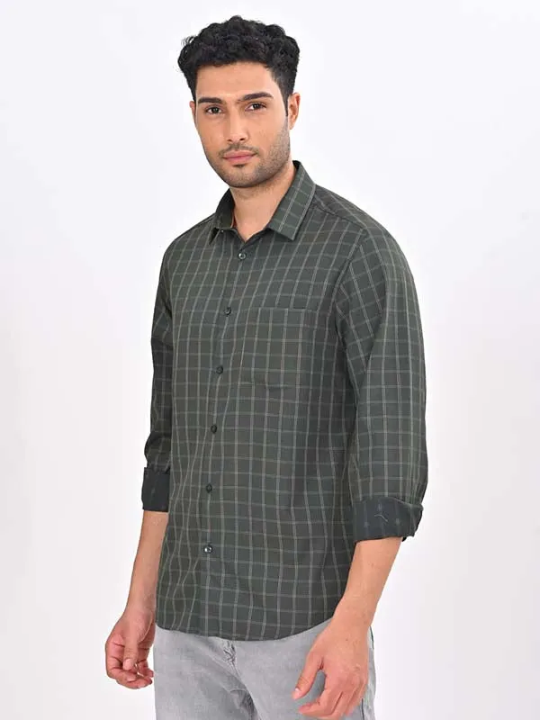 Men Checked Full Sleeve Cotton Shirt