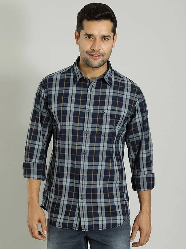 Men Checked Full Sleeve Cotton Shirt