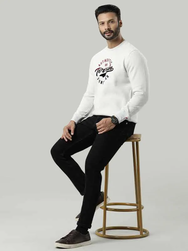 Men Full Sleeve Graphic Crew Neck Sweatshirt