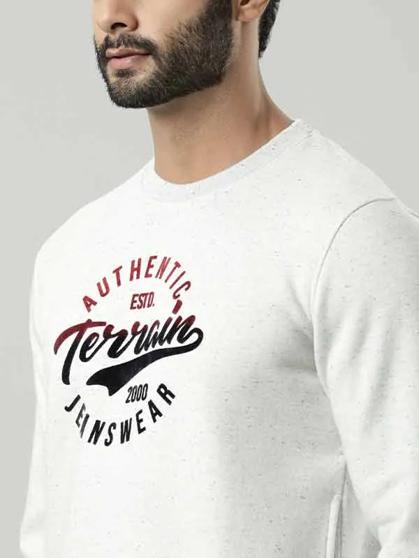 Men Full Sleeve Graphic Crew Neck Sweatshirt