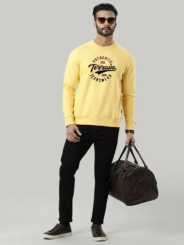 Men Full Sleeve Graphic Crew Neck Sweatshirt