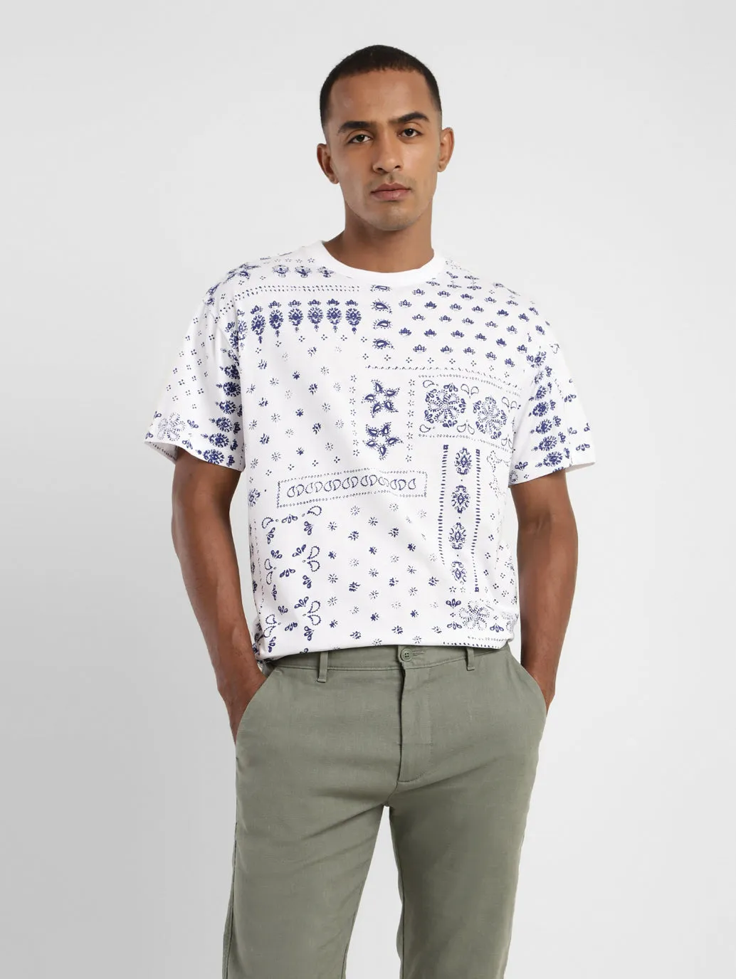 Men's All Over Print Crew Neck T-Shirt