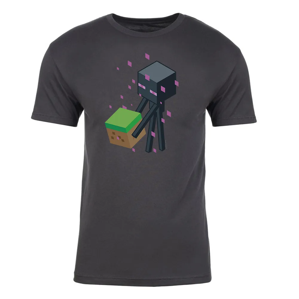 Minecraft Enderman Pyramid Adult Short Sleeve T-Shirt