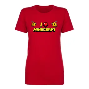 Minecraft I Heart Minecraft Women's Short Sleeve T-Shirt