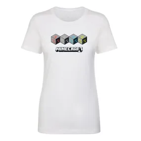 Minecraft Jolly Mobs Horizontal Blocks Women's Short Sleeve T-Shirt