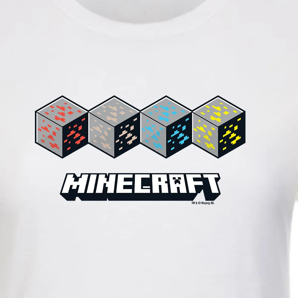 Minecraft Jolly Mobs Horizontal Blocks Women's Short Sleeve T-Shirt