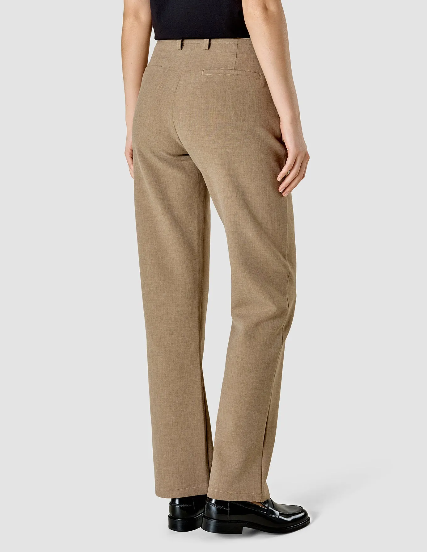 No. 1 Pants Straight Cappuccino