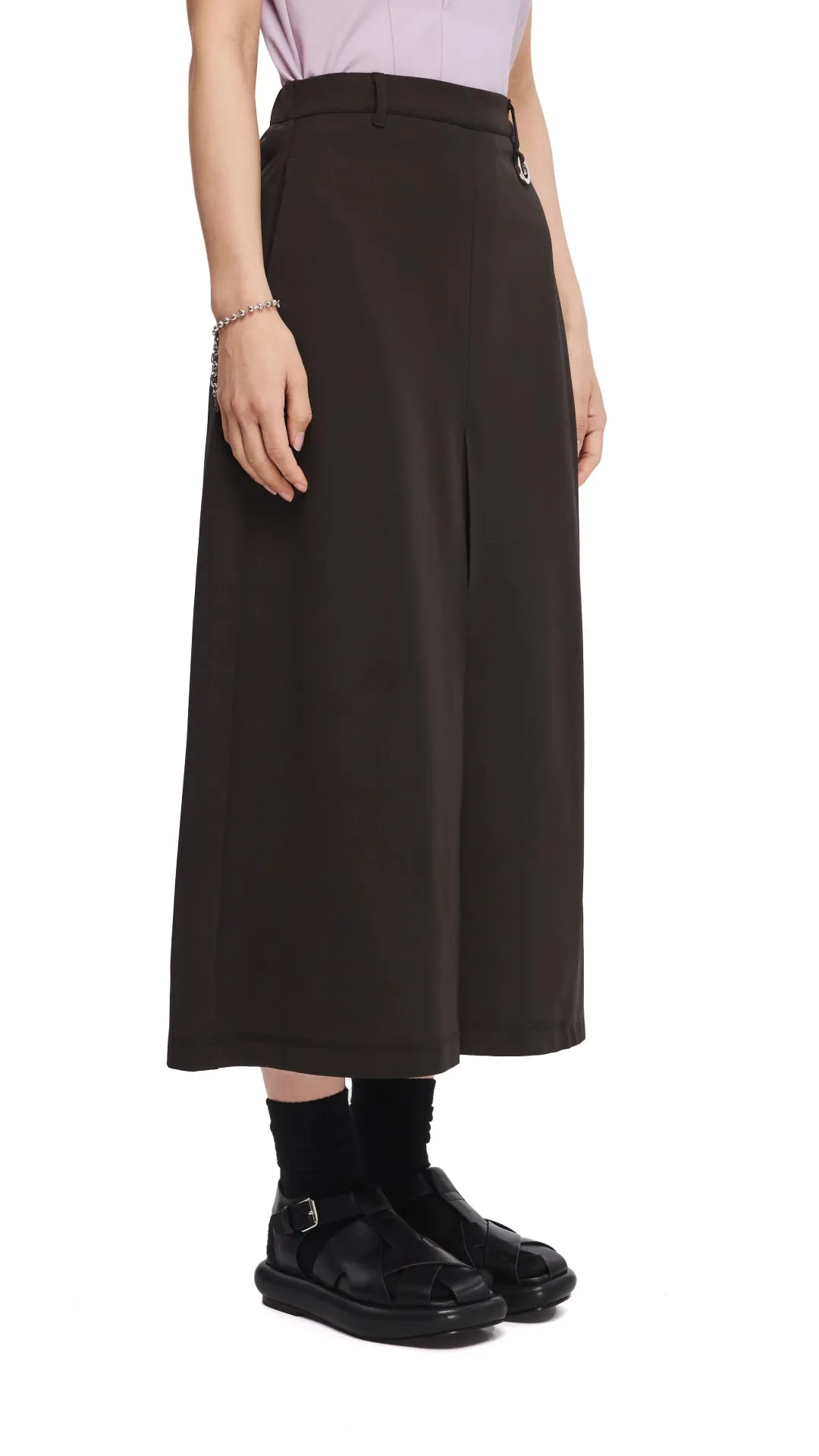 Pleated Midi Skirt