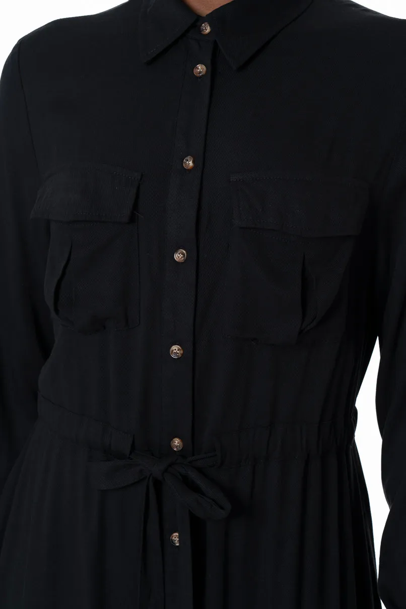 Shirt Dress _ 145777 _ Black