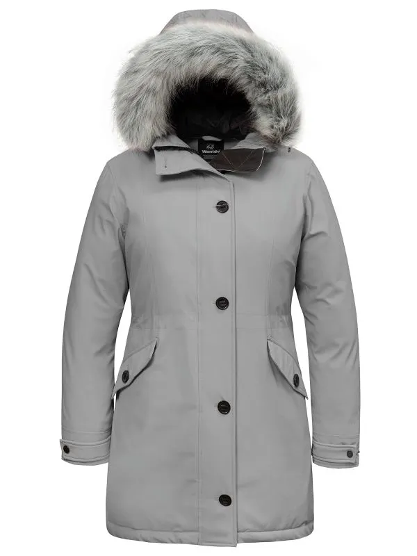 Women's Plus Size Winter Parka Coat